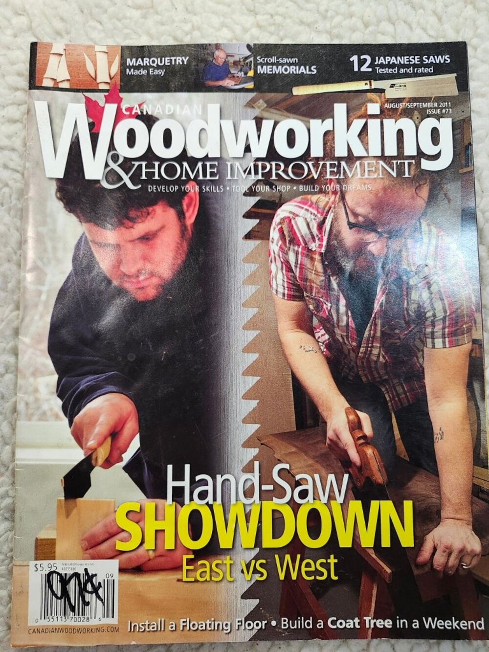 Canadian Woodworking Home Improvement Aug/Sep 2011 Issue 73 Woodworking Hand-Saw